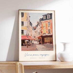 Rennes Poster, Frankreich Reisedruck, Kunstdruck Historisches Viertel, Frankreich Stadt Dekor, Bretagne Architektur Ansicht Kunst, Frankreich Reisegeschenk