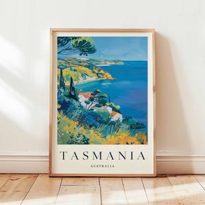 Tasmanien Poster, Australien Reise Druck, Insel Wandkunst, Wildnis Dekor, Natur Druck, Tasmanien Reise Geschenk, Australien Reise Kunst