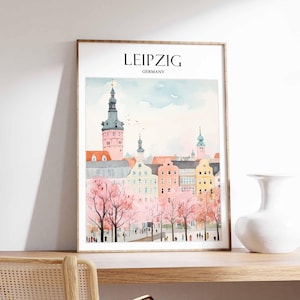 Leipzig Poster, Germany Poster, Leipzig Wall Art, Leipzig Prints, German Poster, Leipzig Print, Leipzig Art Print, Leipzig Decor