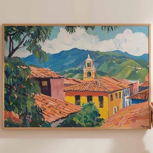 Colombia Poster, South America Travel Print, Colombian Wall Art, Colombia Landscape Decor, Colombia Travel Art, South America Poster