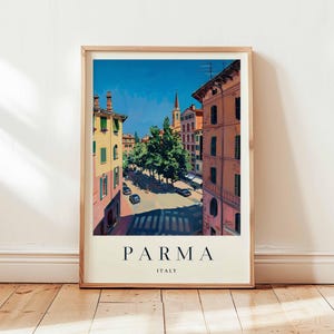 Parma Poster, Italy Travel Print, Emilia-Romagna Wall Art, Foodie Decor, European Travel Gift, Historic City Print, Italy Travel Art