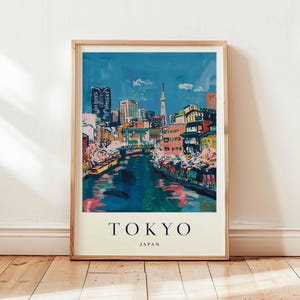 Tokyo Poster, Japan Travel Print, Asia Wall Art, Cityscape Decor, Tokyo Travel Gift, Neon City Print, Asia Travel Poster, Japan Travel Art