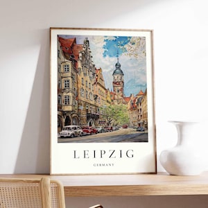 Leipzig Poster, Germany Poster, Leipzig Wall Art, Leipzig Prints, German Poster, Leipzig Print, Leipzig Art Print, Leipzig Decor