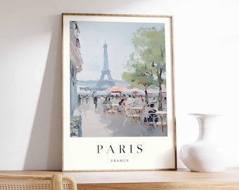 Eiffel Tower Paris Poster: Elegant France Wall Art