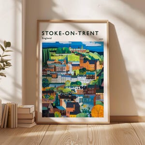 Stoke-On-Trent Poster, Stoke On Trent UK Print, Stoke On Trent Wall Art, Stoke On Trent Travel Poster, Stoke City Print