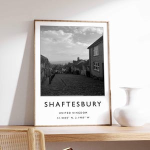 Shaftesbury Poster, UK Print, Shaftesbury Wandkunst, Dorset Decor, Shaftesbury Print, British Village Print, Shaftesbury Photography
