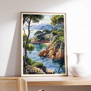 Costa Brava Poster, Costa Brava Print, Costa Brava Wall Art, Spain Travel Poster, Costa Brava Decor, Costa Brava Art Print