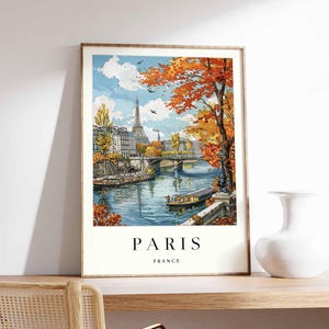 Póster de París, póster de Francia, arte mural de París, impresiones de París, decoración de París, arte mural de Francia, impresión de París, impresión artística de París, póster de la ciudad de París