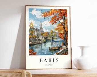 Eiffel Tower Paris Poster: France Landmark Wall Art