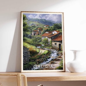 Galicia Poster, Galicia Print, Galicia Wall Art, Spain Print, Galicia Landscape, Galicia Art, Coastal Galicia Poster, Galicia Decor