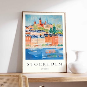 Stockholm Poster, Schweden Druck, Stockholm Wandkunst, Skandinavischer Stadtplan, modernes Stockholm Dekor, minimalistischer Reisedruck