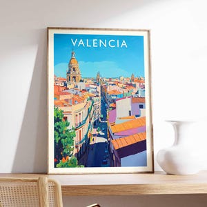 Valencia Poster, Valencia Print, Valencia Wall Art, Valencia Decor, Valencia Art, Valencia City Poster, Valencia Artwork, Spain Wall Art
