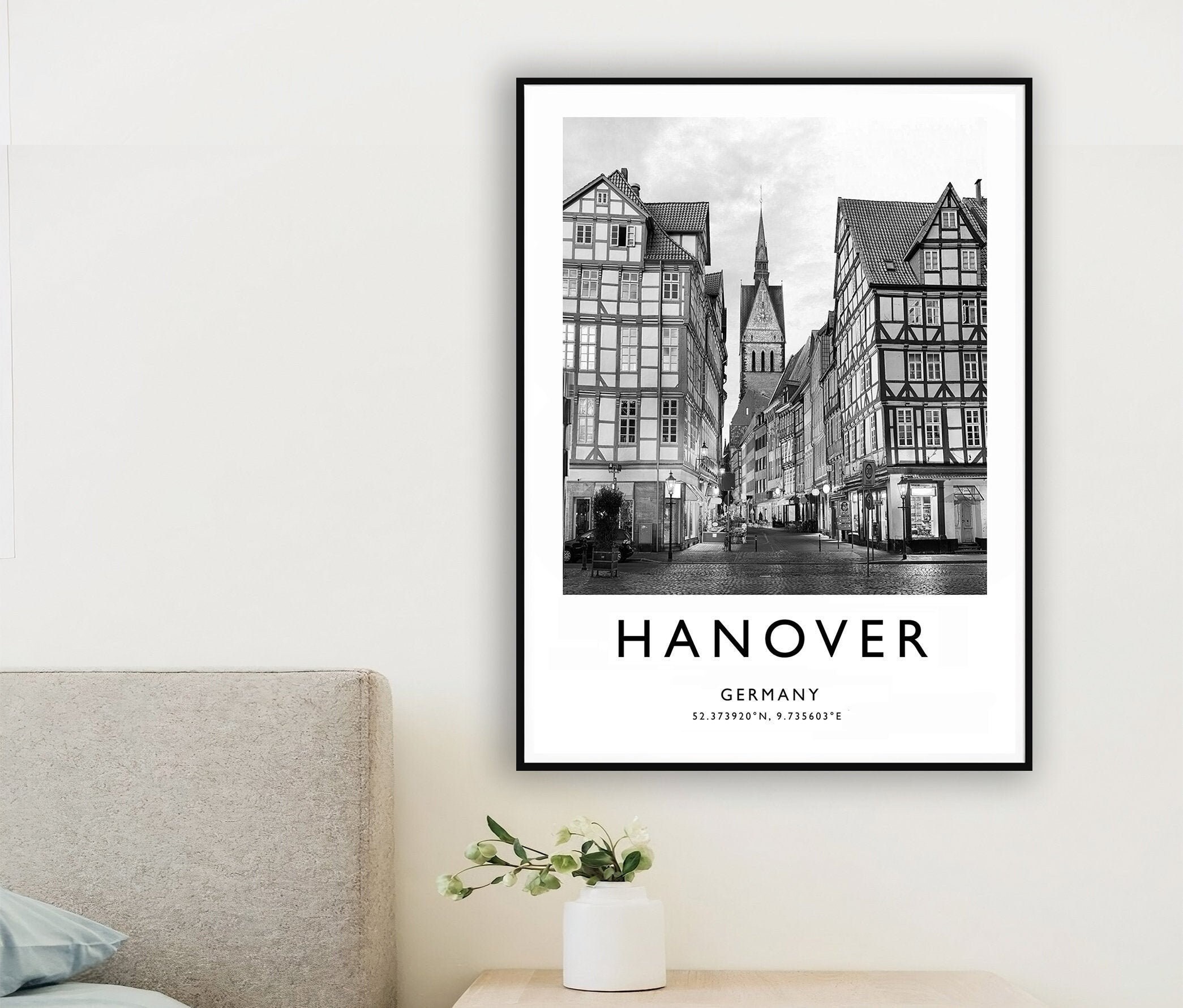 Hanover Travel Print Hanover Travel Poster Germany Print Etsy