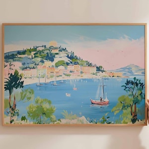 Corfu Poster, Greece Travel Print, Greek Island Wall Art, Ionian Sea Decor, Corfu Travel Art, Corfu Wall Art, Mediterranean Beach Print