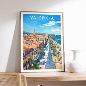 Valencia Poster, Valencia Print, Valencia Wall Art, Valencia Decor, Valencia Art, Valencia City Poster, Valencia Artwork, Spain Wall Art