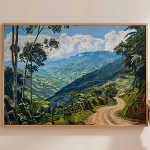 Colombia Poster, South America Travel Print, Colombian Wall Art, Colombia Landscape Decor, Colombia Travel Art, South America Poster