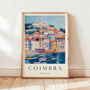 Coimbra Poster, Portugal Travel Print, University City Wall Art, Coimbra Travel Decor, European Art, Historic Print, Portugal Travel Art
