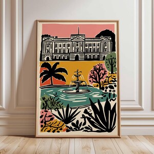 Buckingham Poster, England Travel Print, Buckinghamshire Art, Old Gaol Decor, Countryside Gift, UK Town Wall Art