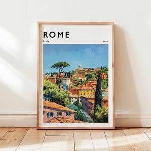 Póster de Roma, Impresión de viaje a Italia, Arte mural europeo, Decoración del Coliseo, Regalo de viaje a Roma, Impresión de paisaje urbano, Póster de Italia, Arte de viaje a Italia