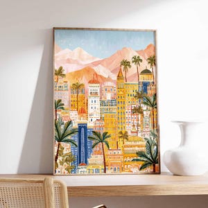 Las Vegas Poster, Nevada City Print, Vegas Strip Art, Casino Decor, Sin City Gift, Entertainment Wall Art, Neon Lights