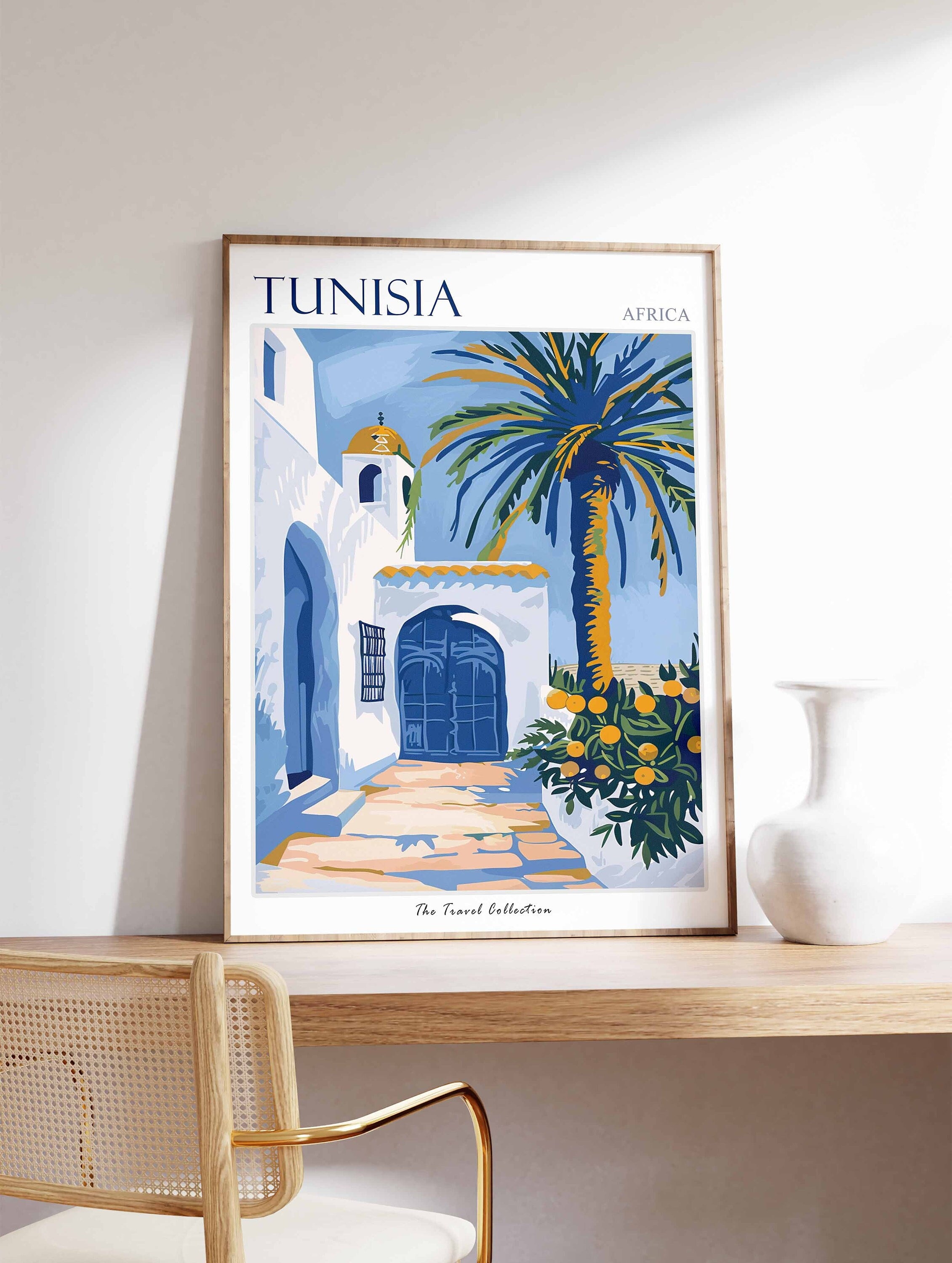 アート・デザイン・音楽 The Journey to Tunisia, 1914 Tunisia Travel Poster: Botanical North African Wall Art - Etsy