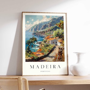 Madeira Portugal Art Print: Coastal Landscape Poster