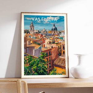 Valencia Poster, Valencia Print, Valencia Wall Art, Valencia Decor, Valencia Art, Valencia City Poster, Valencia Artwork, Spain Wall Art