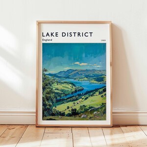 Lake Distrikt Poster, England Reise-Druck, UK Wandkunst, Nationalpark Dekor, Seenplatte Reise Geschenk, Landschaft Druck, England Reise-Kunst