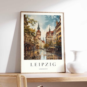 Leipzig Poster, Germany Poster, Leipzig Wall Art, Leipzig Prints, German Poster, Leipzig Print, Leipzig Art Print, Leipzig Decor