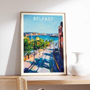 Belfast Poster, Northern Ireland Poster, Belfast Print, Belfast Wall Art, Northern Ireland Print, Belfast Decor, Belfast City Print
