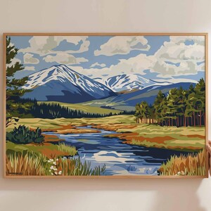 Cairngorms National Park Poster, Scotland Travel Print, Scottish Highlands Wall Art, Mountain Landscape Decor, UK Park Art, Nature Print