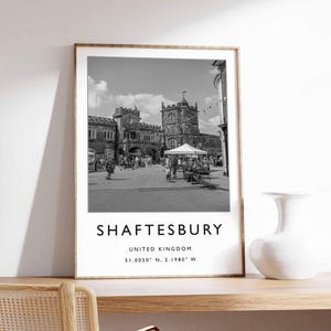 Shaftesbury Poster, UK Print, Shaftesbury Wandkunst, Dorset Decor, Shaftesbury Print, British Village Print, Shaftesbury Photography