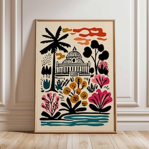 Regents Park Poster, London Travel Poster, Regents Park Wall Art, London Park Print, UK City Poster, British Nature Art, London Decor Print