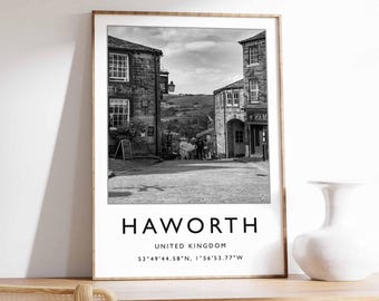 Haworth Village Print: Yorkshire Scenic Wall Art