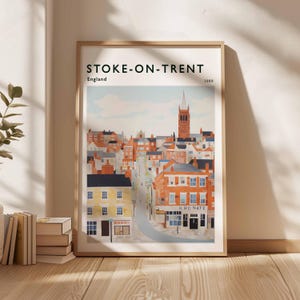Stoke-On-Trent Poster, Stoke On Trent UK Print, Stoke On Trent Wall Art, Stoke On Trent Travel Poster, Stoke City Print