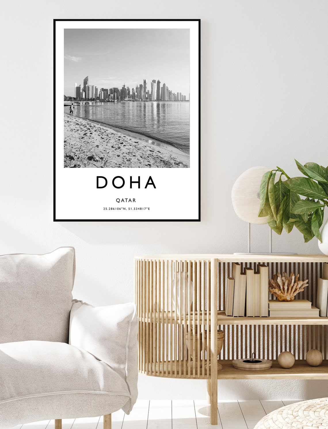Doha Travel Print Doha Travel Poster Qatar Print Travel Etsy