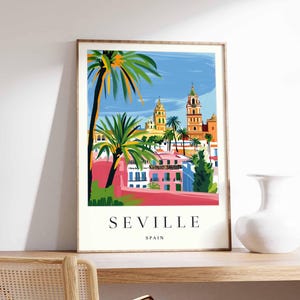 Andalusien Poster, Spanien Print, Andalusien Wandkunst, Andalusien Karte Dekor, minimalistisches Spanien Poster, Schwarzweißdruck, Andalusien Skyline