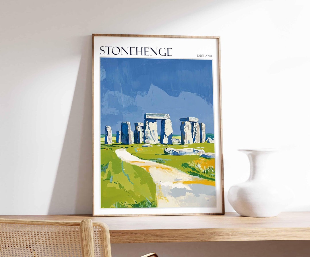 Stonehenge Poster, England Travel Print, British Decor, United Kingdom ...