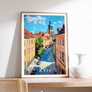 Kyiv Poster, Kyiv Ukraine Print, City Wall Art, Kyiv Decor, Kyiv Skyline Poster, Ukraine Print, Kyiv Art Print, Kyiv Travel Poster