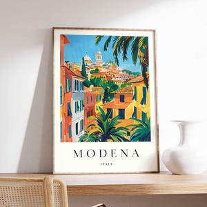 Modena Poster, Italy Travel Print, Emilia-Romagna Wall Art, Italian Decor, Modena Cathedral Poster, Italy Travel Gift, Europe Travel Art