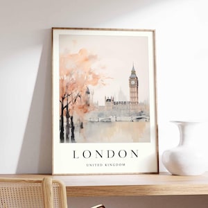 London Poster, UK Poster, London Wall Art, London Prints, London Decor, UK Wall Art, London Print, London Art Print, London City Poster