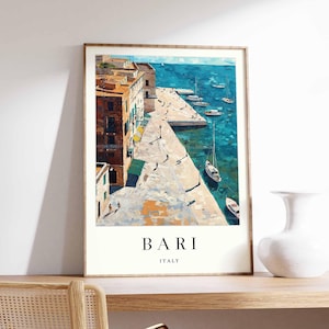 Bari Poster, Italy Wall Art, Bari Print, Italy Poster, Travel Poster, Bari Decor, Bari Italy Print, Italian City Poster, Bari Prints