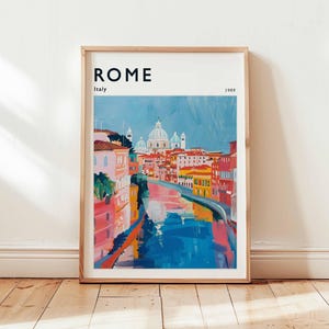 Póster de Roma, Impresión de viaje a Italia, Arte mural europeo, Decoración del Coliseo, Regalo de viaje a Roma, Impresión de paisaje urbano, Póster de Italia, Arte de viaje a Italia