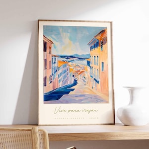 Vitoria-Gasteiz Poster, Spain Travel Print, Retro Travel Wall Art, Travel Wall Decor, Vintage Travel Gift, Classic Travel Poster