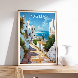 Puglia Poster, Italy Poster, Puglia Prints, Puglia Wall Art, Puglia Decor, Puglia Art Print, Southern Italy Poster, Puglia Landscape