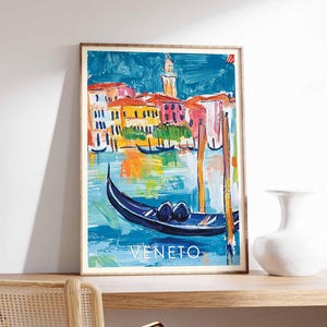 Veneto Poster, Italy Print, Veneto Wall Art, Northern Italy Poster, Venice Region Print, Italian Countryside Decor, Verona Travel Print