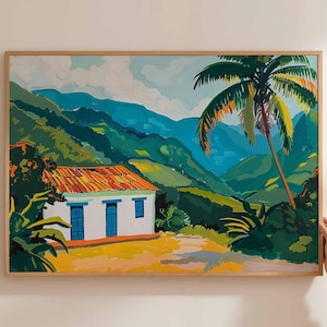 Colombia Poster, South America Travel Print, Colombian Wall Art, Colombia Landscape Decor, Colombia Travel Art, South America Poster
