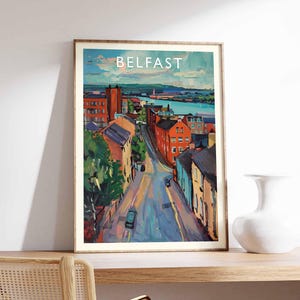 Belfast Poster, Northern Ireland Poster, Belfast Print, Belfast Wall Art, Northern Ireland Print, Belfast Decor, Belfast City Print