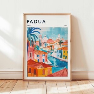 Padua Poster, Italien Druck, Europäische Wandkunst, Venezianisches Dekor, Padua Reise Geschenk, Stadtbild Druck, Italien Poster. Italien Reise Kunst