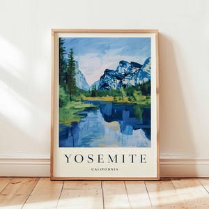 Yosemite National Park Poster: California Travel Art Print